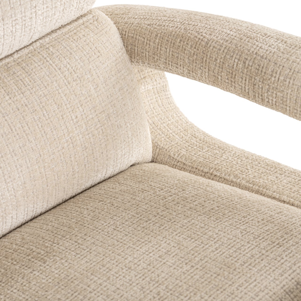 S5166 BEIGE CHENILLE - Lounge chair Denvi niagara beige swivel