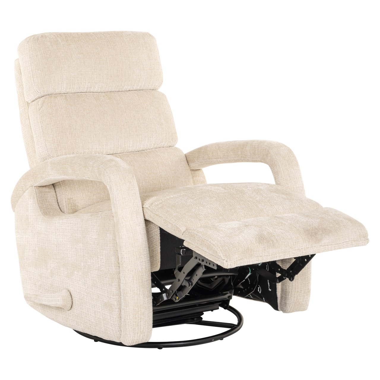 S5166 BEIGE CHENILLE - Lounge chair Denvi niagara beige swivel
