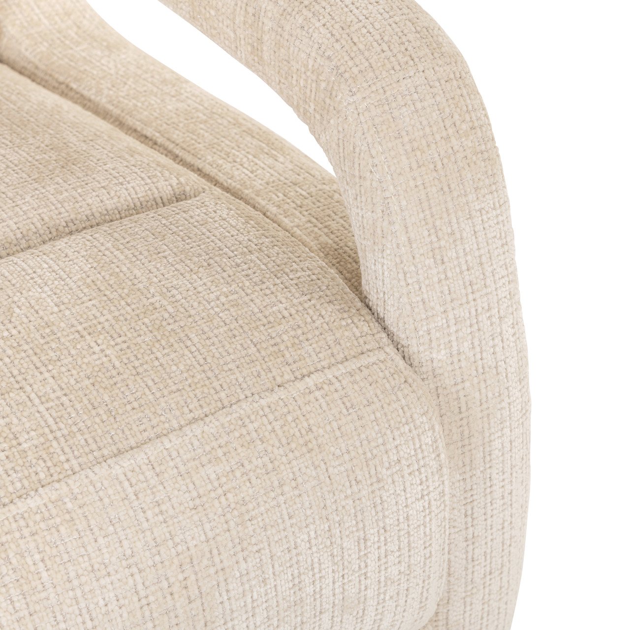 S5166 BEIGE CHENILLE - Lounge chair Denvi niagara beige swivel
