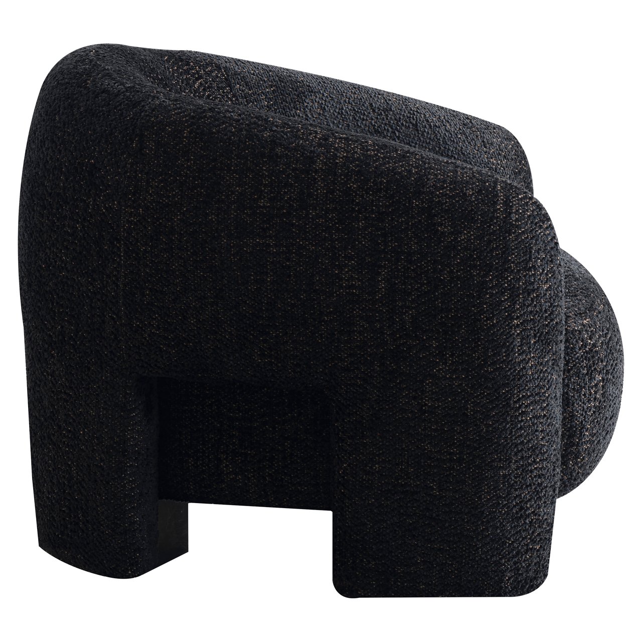 S5168 LOVELY BLACK - Lounge chair Milania lovely black