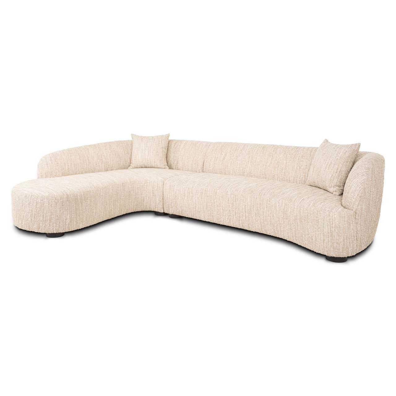 S5187 BEIGE ANGORA - Sofa Pandora beige angora lounge left