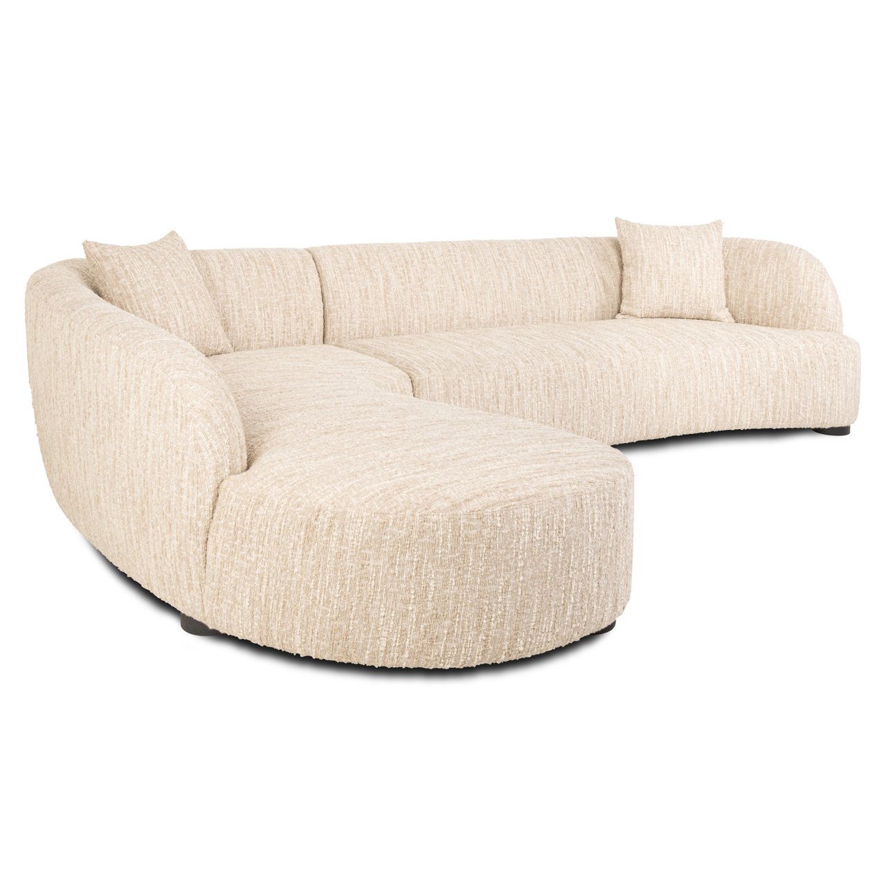 S5187 BEIGE ANGORA - Sofa Pandora beige angora lounge left