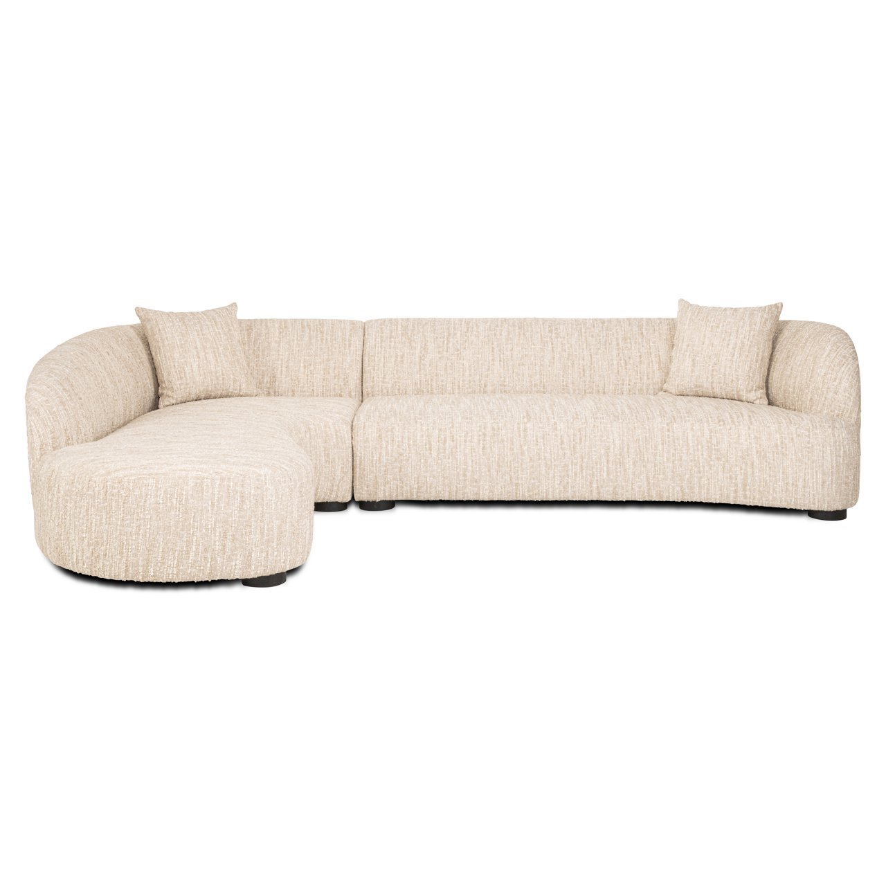 S5187 BEIGE ANGORA - Sofa Pandora beige angora lounge left