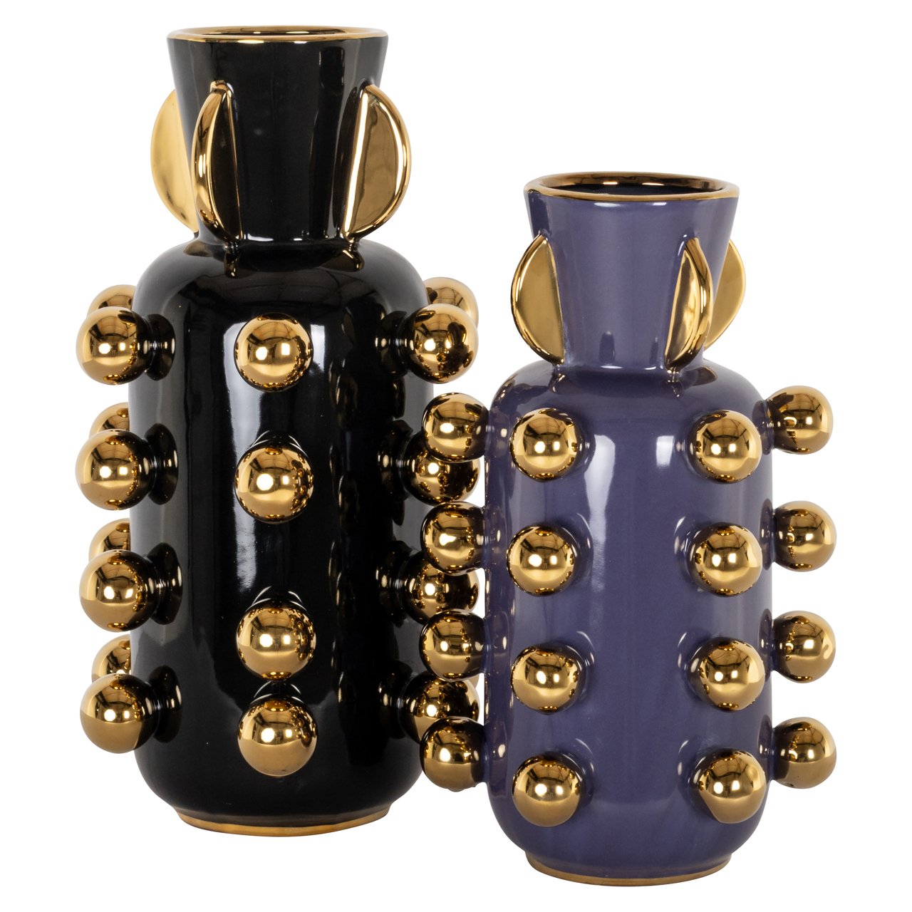 -VA-0373 - Vase Zalia black large