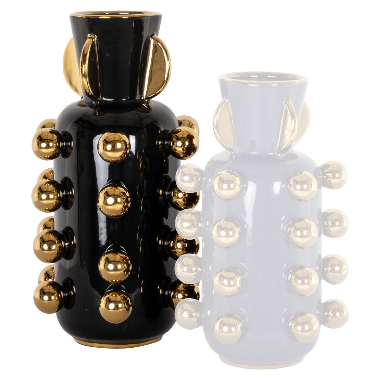 -VA-0373 - Vase Zalia black large