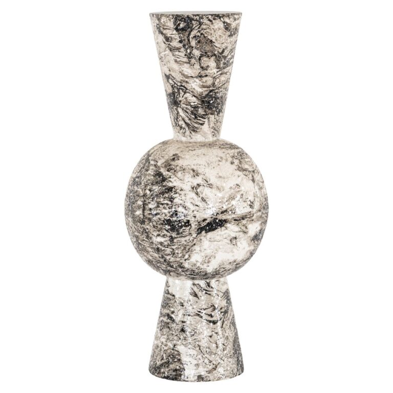 Wazon Florry czarno-biały