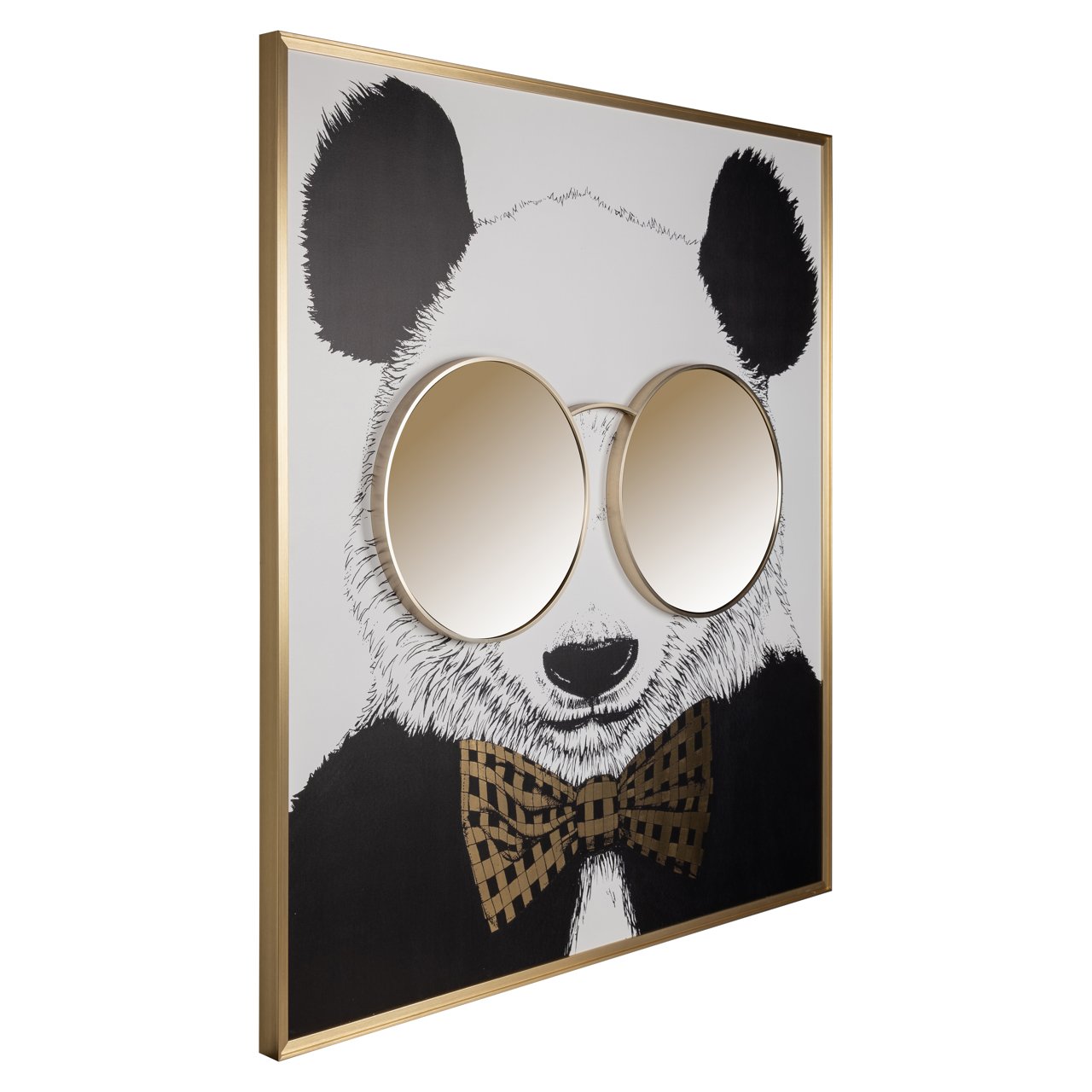 -WA-0005 - Wall art Panda black/gold