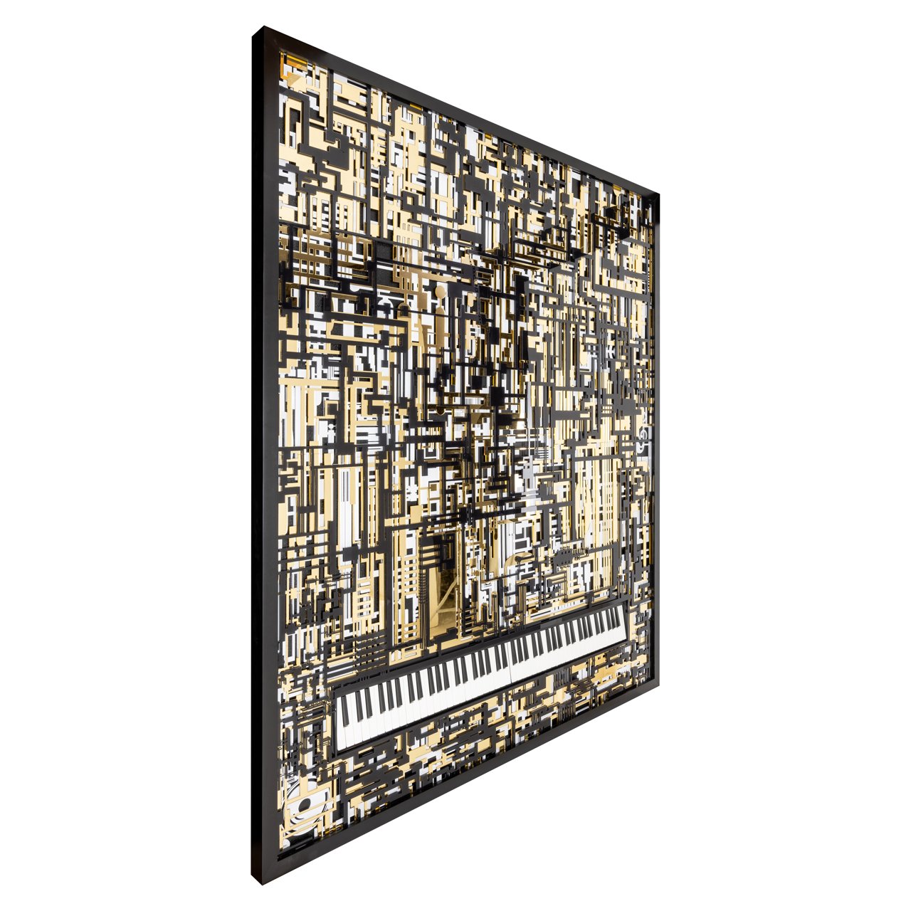 -WA-0011 - Wall art Wibi black/gold