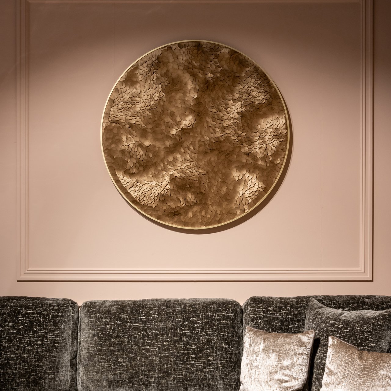 -WA-0012 - Wall art Bloom gold