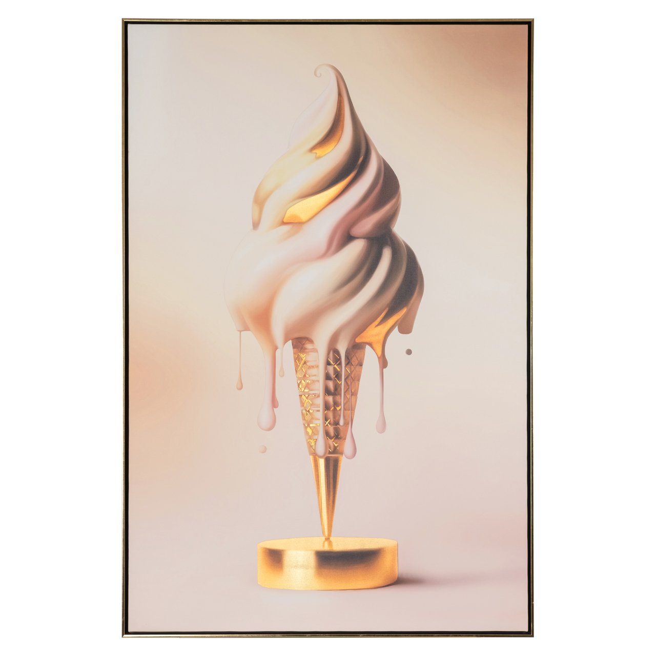 -WA-0030 - Wall art Icecream gold