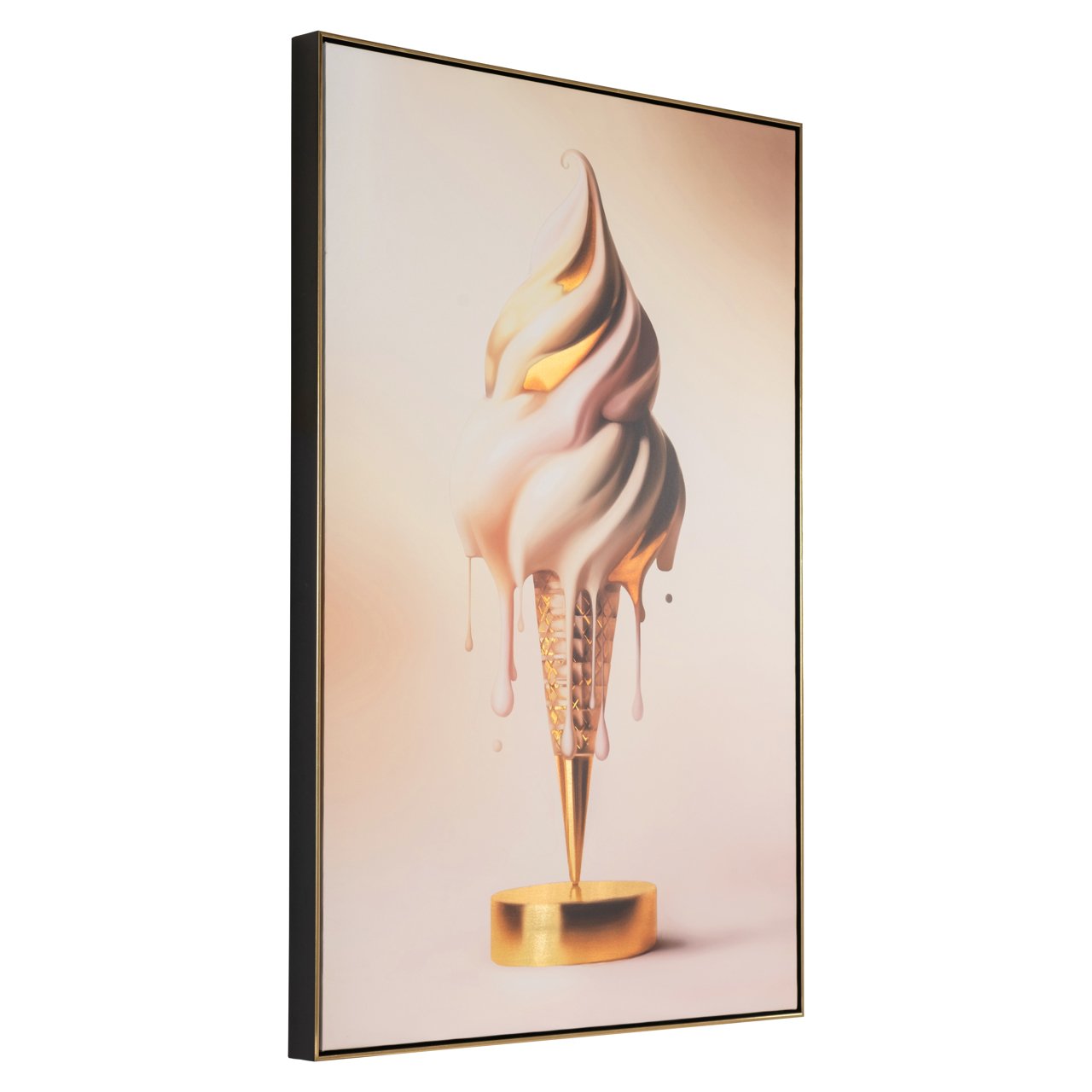 -WA-0030 - Wall art Icecream gold