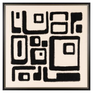 -WA-0041 - Wall art Shanita black/white