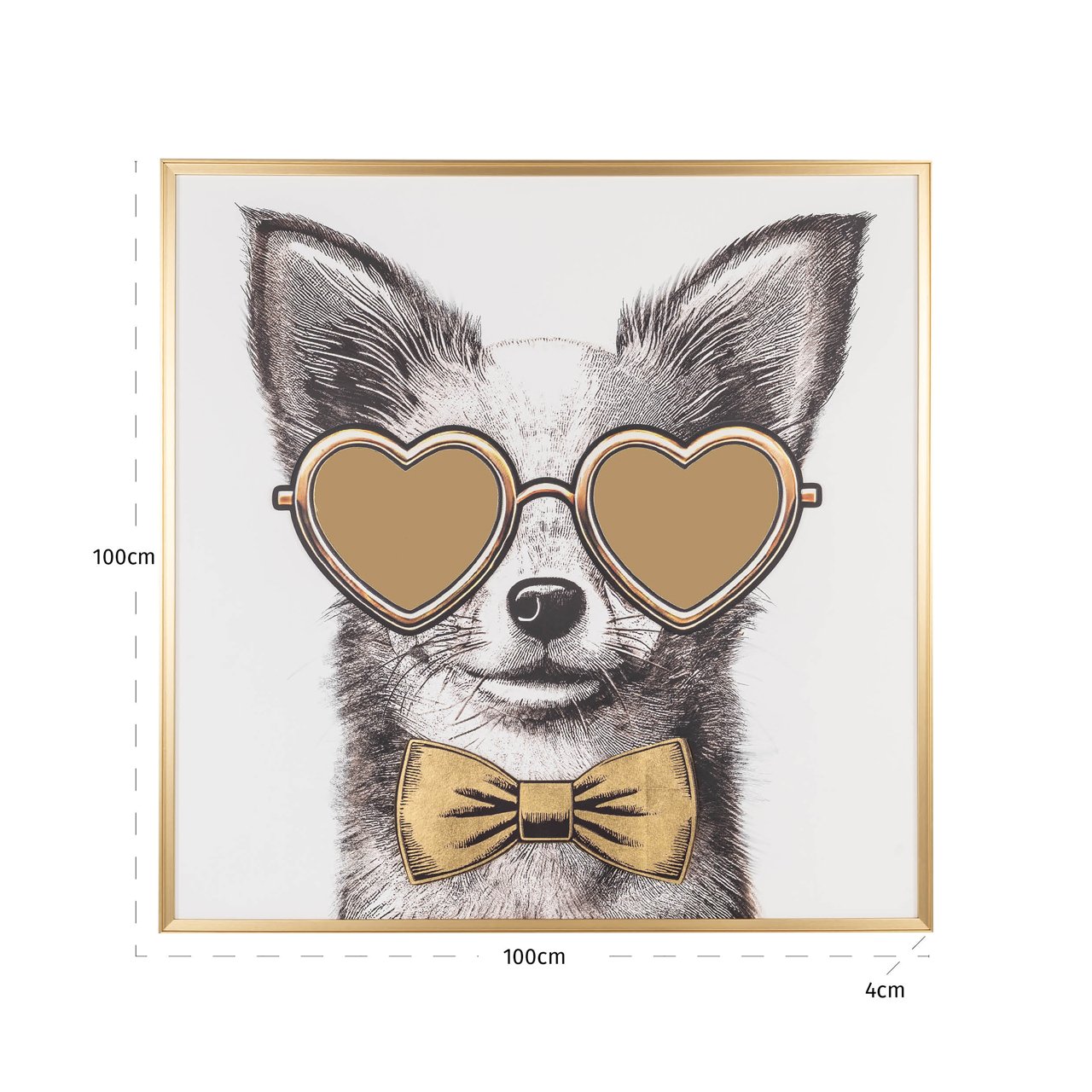 -WA-0042 - Wall art Bodhy black/gold