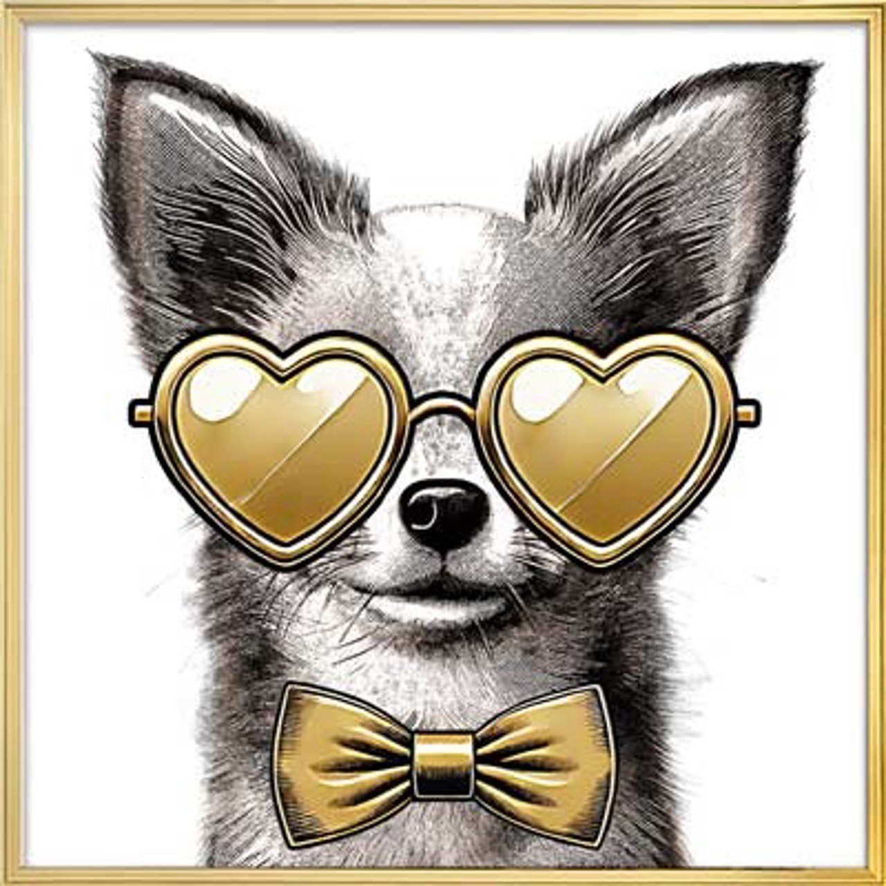 -WA-0042 - Wall art Bodhy black/gold