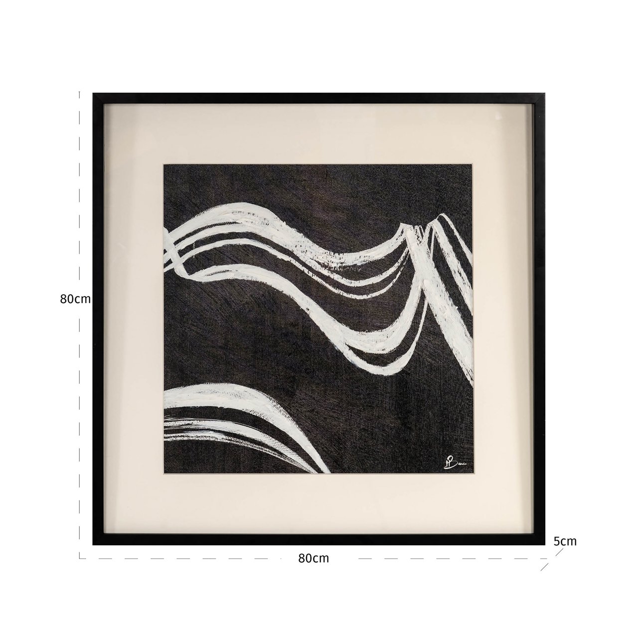 -WA-0047 - Wall art Jozy black/white