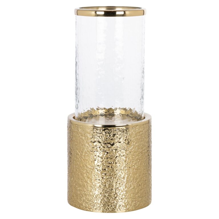 Huraganowa lampa Marlou złota mała