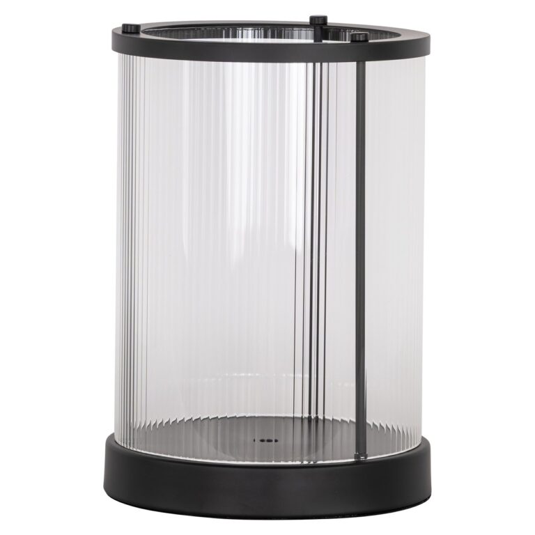 Huraganowa lampa Dayene czarna mała