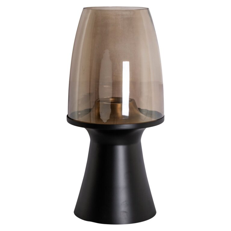 Huraganowa lampa Vienna czarna duża