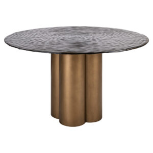 214490 - Dining table Glastonburry gold antique 135Ø