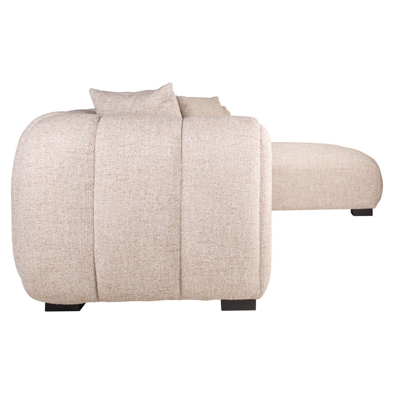 215519 - Sofa Novaro cream tweed lounge right fire retardant