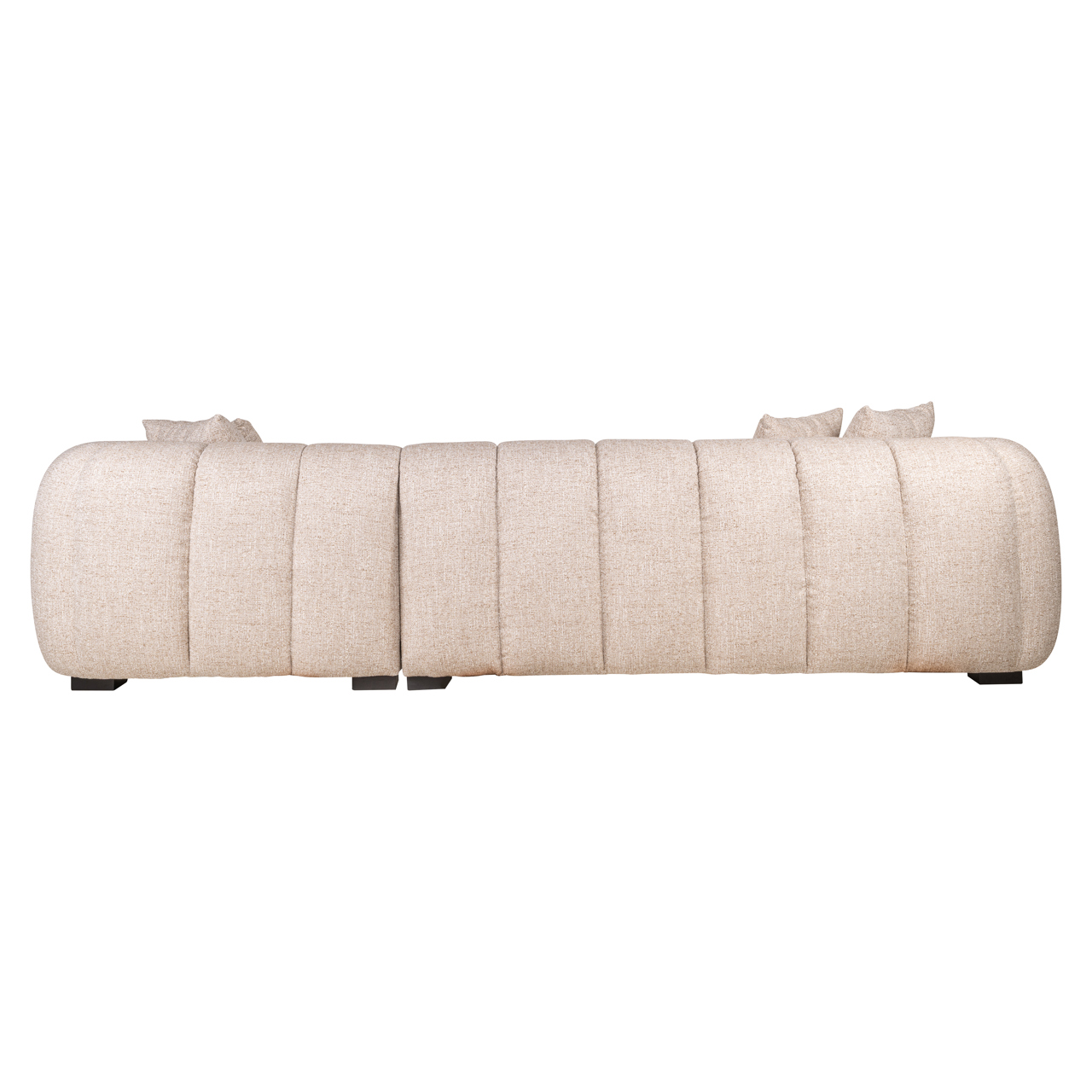215519 - Sofa Novaro cream tweed lounge right fire retardant
