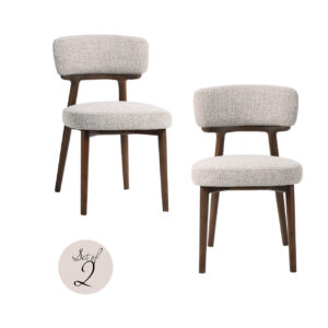 215536 - Dining chair Basker natural fancy fire retardant (Set of 2)
