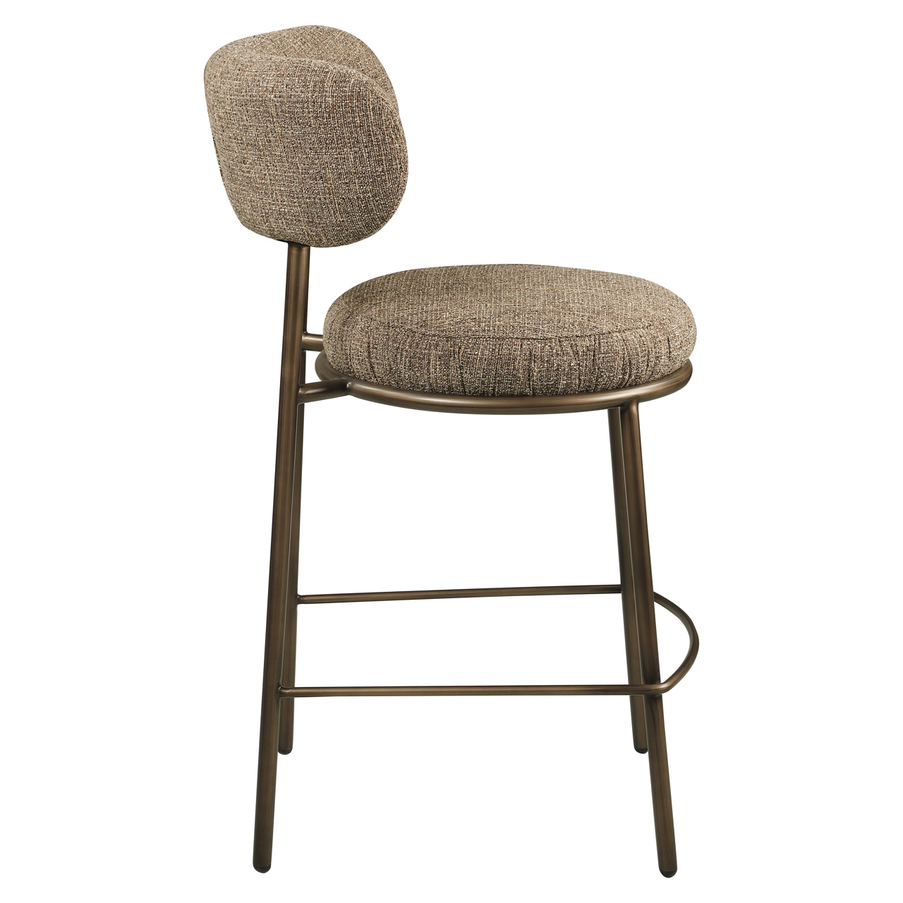 215694 - Counter stool Encanto brown tweed