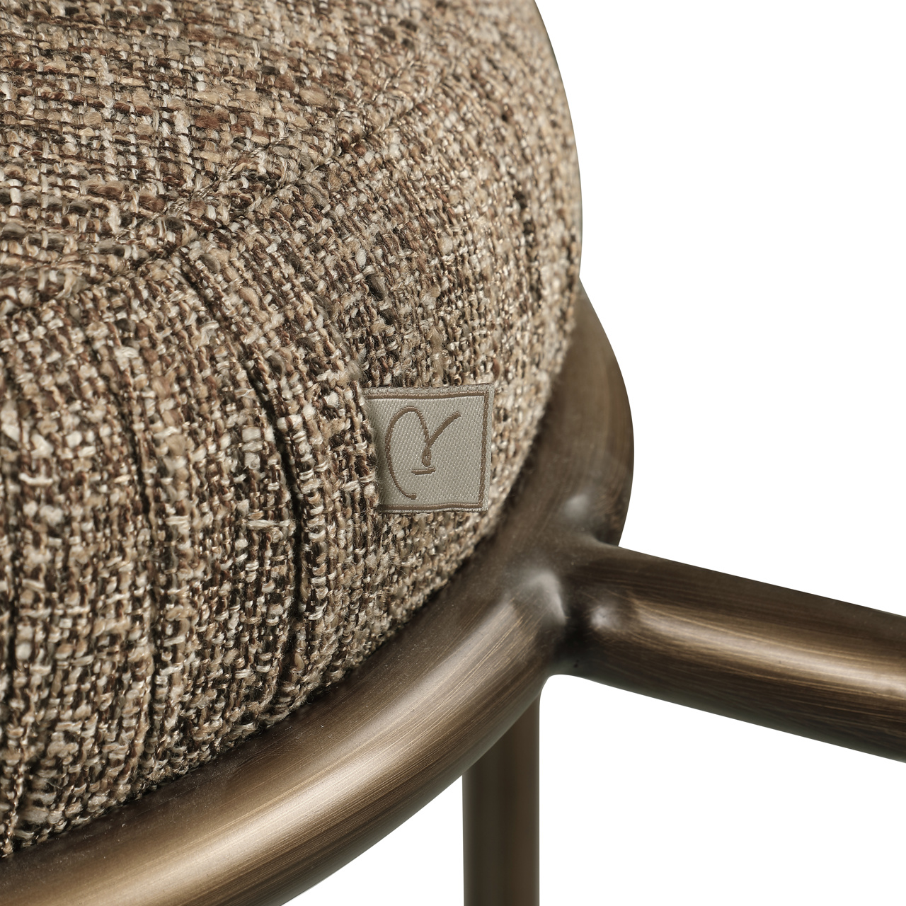 215694 - Counter stool Encanto brown tweed