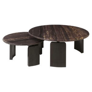 215873 - Coffee table Menton burgundy (Set of 2)