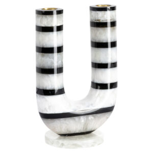 215893 - Candle holder River black/white