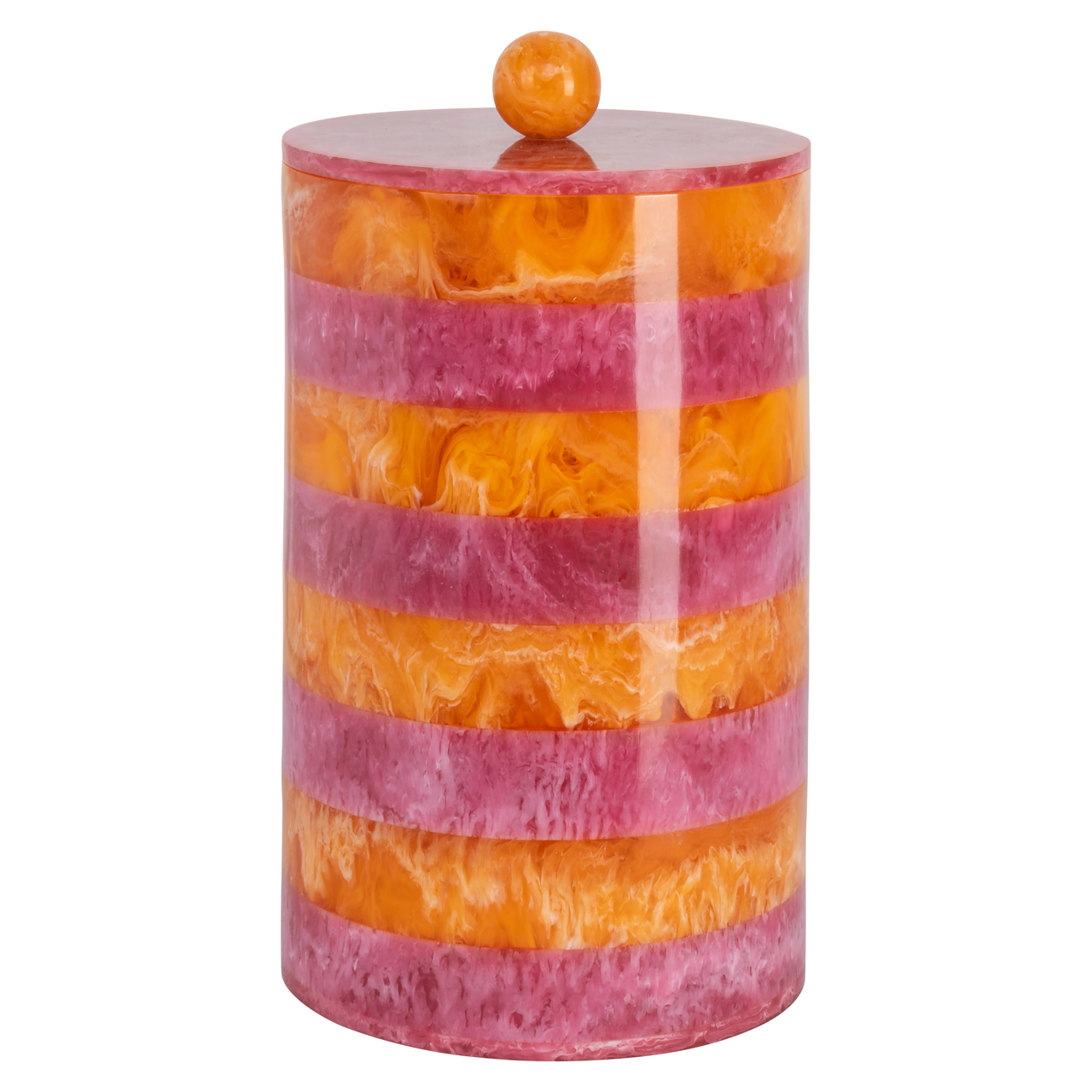 215904 - Storage box Lilybelle pink/orange storage jar small