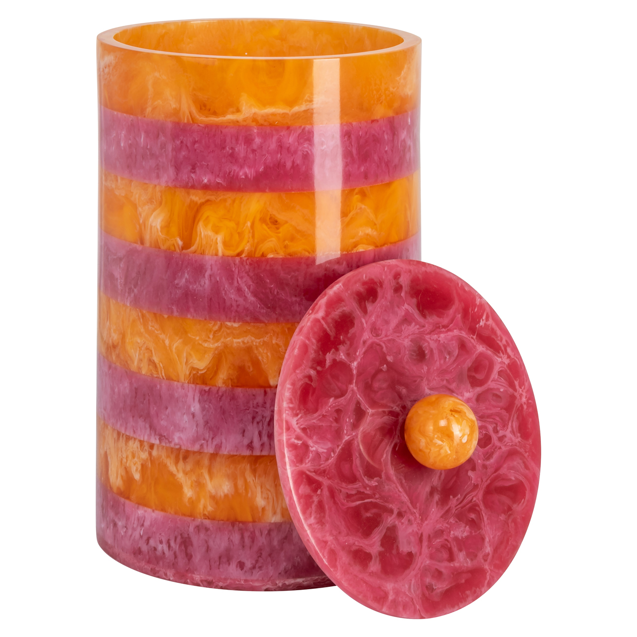 215904 - Storage box Lilybelle pink/orange storage jar small