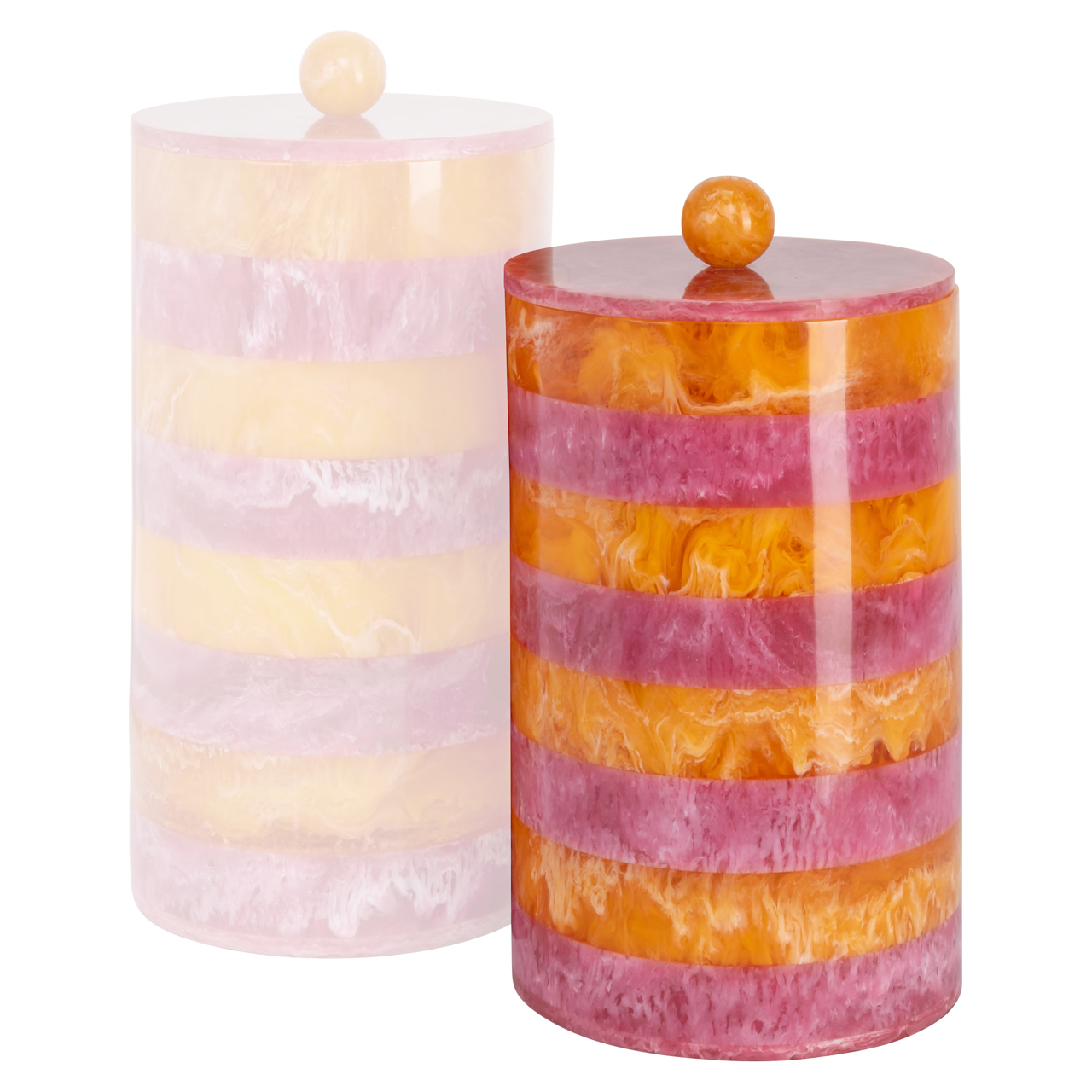 215904 - Storage box Lilybelle pink/orange storage jar small