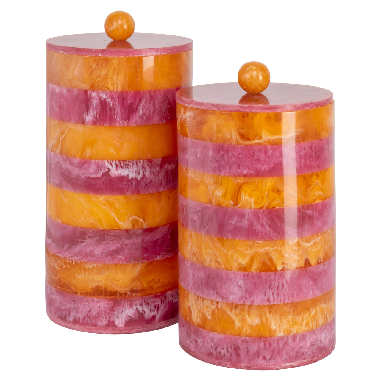 215904 - Storage box Lilybelle pink/orange storage jar small