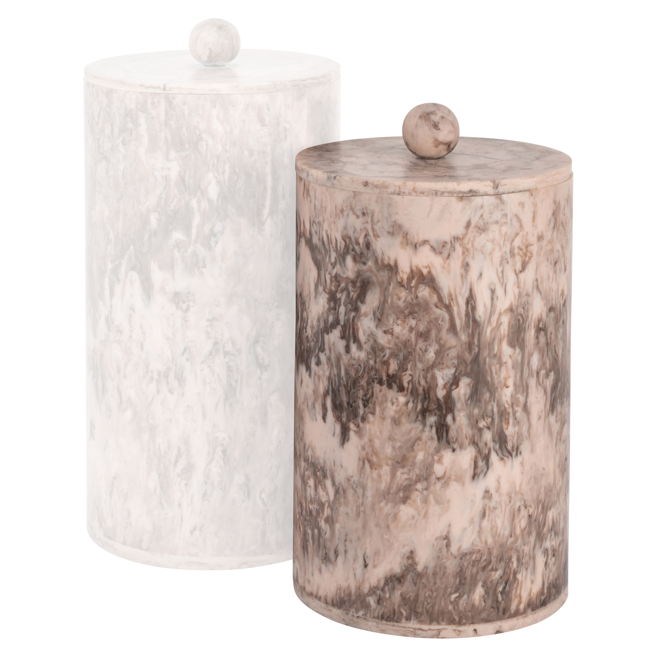 215906 - Storage box Rosaline chocolat brown storage jar small