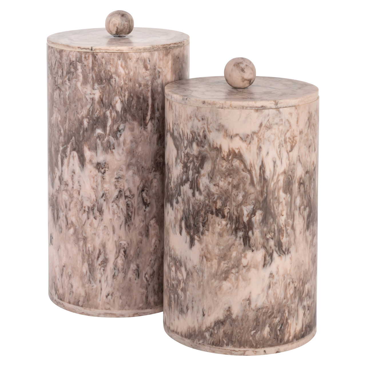 215906 - Storage box Rosaline chocolat brown storage jar small