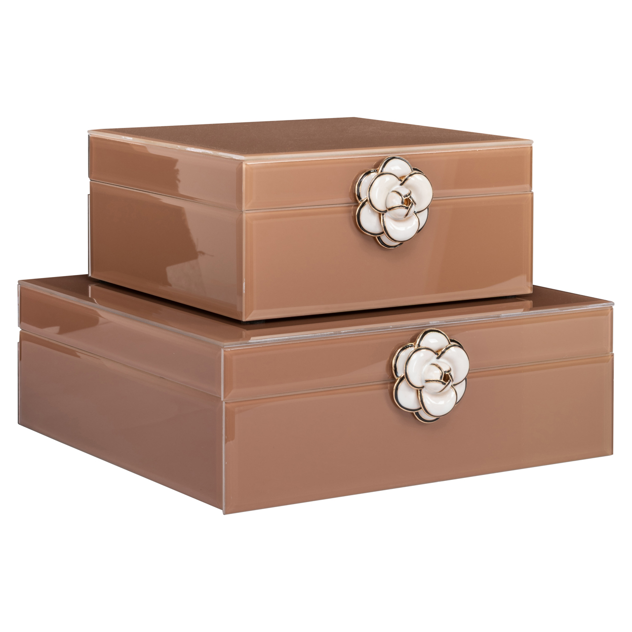 215928 - Storage box Floral brown large