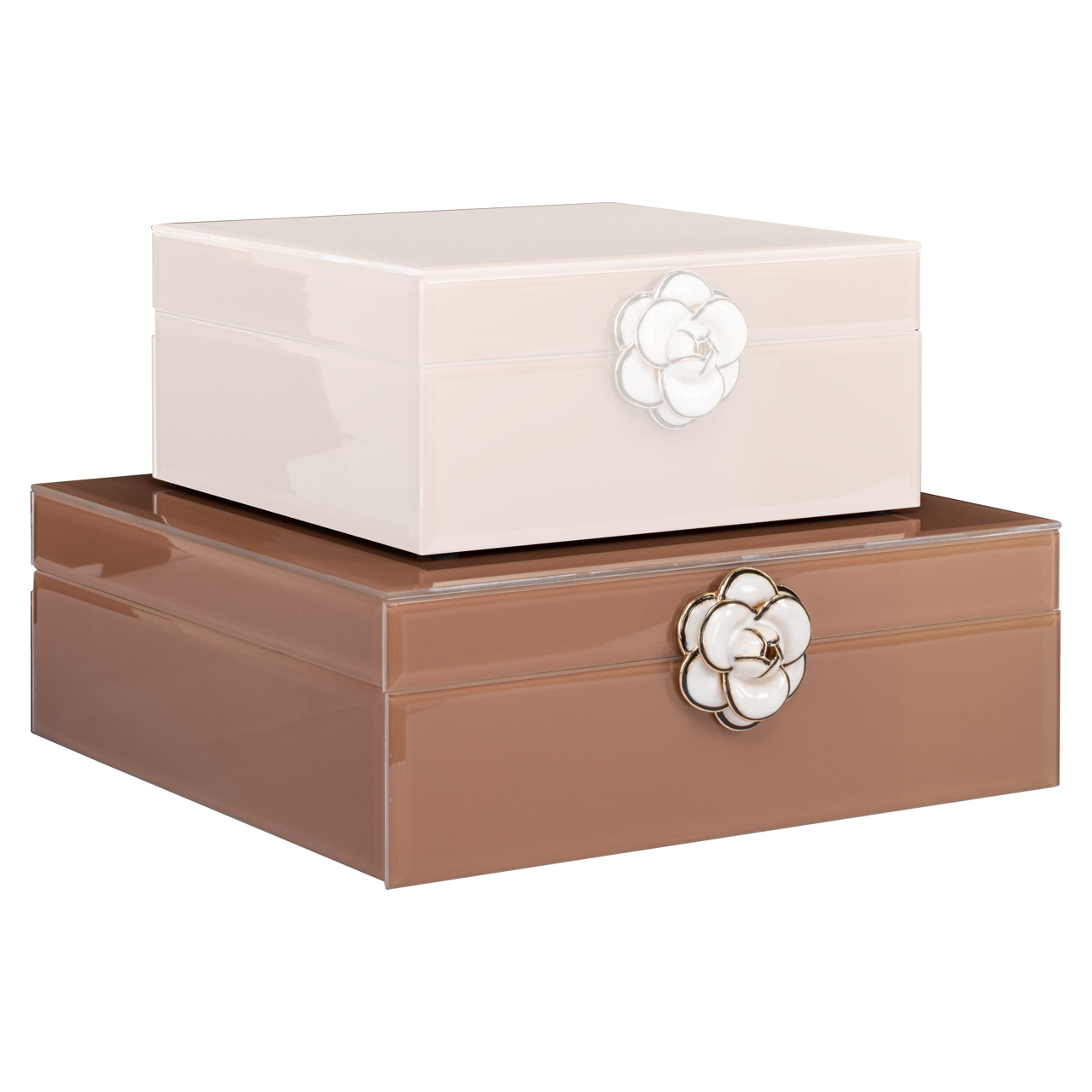 215928 - Storage box Floral brown large