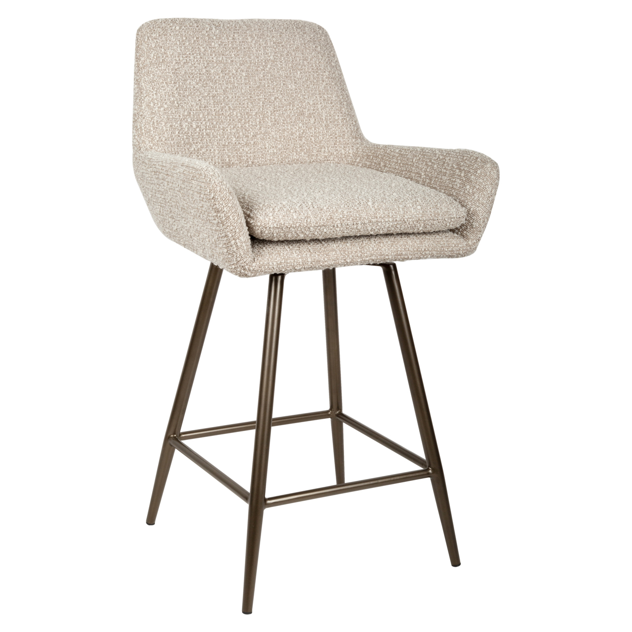 216038 - Counter stool Linsey natural chunky swivel (Set of 2)