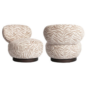 216043 - Lounge chair Jace beige tiger swivel