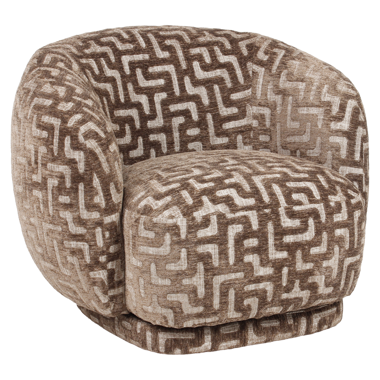 216058 - Lounge chair Negreslo brown labyrinth