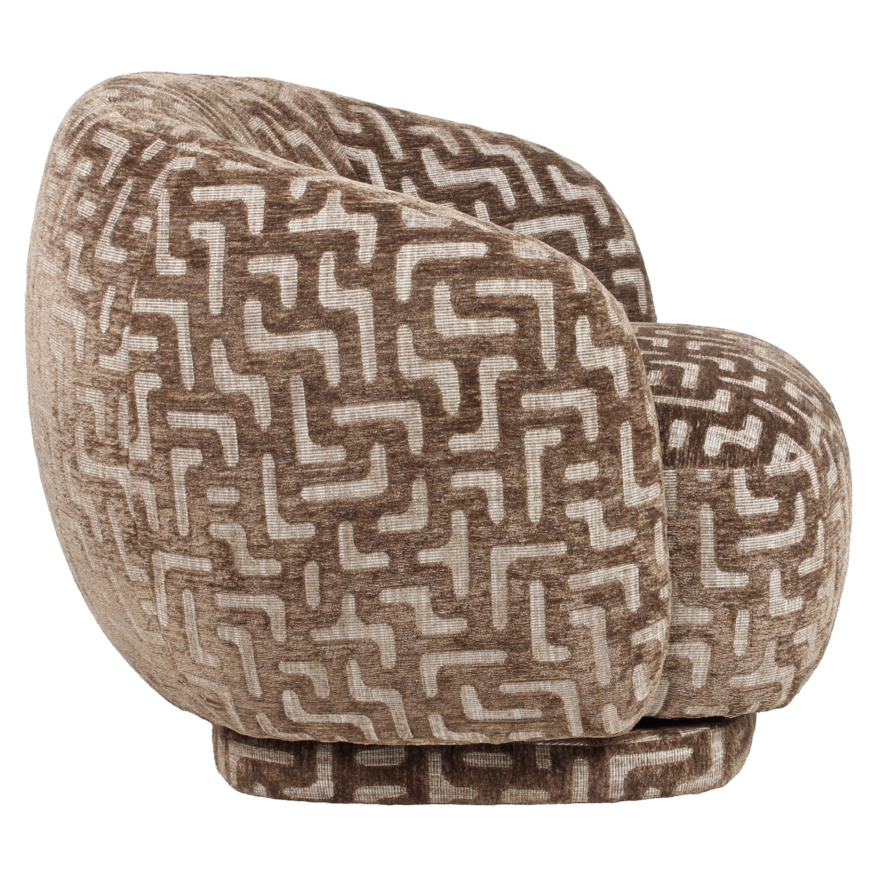 216058 - Lounge chair Negreslo brown labyrinth