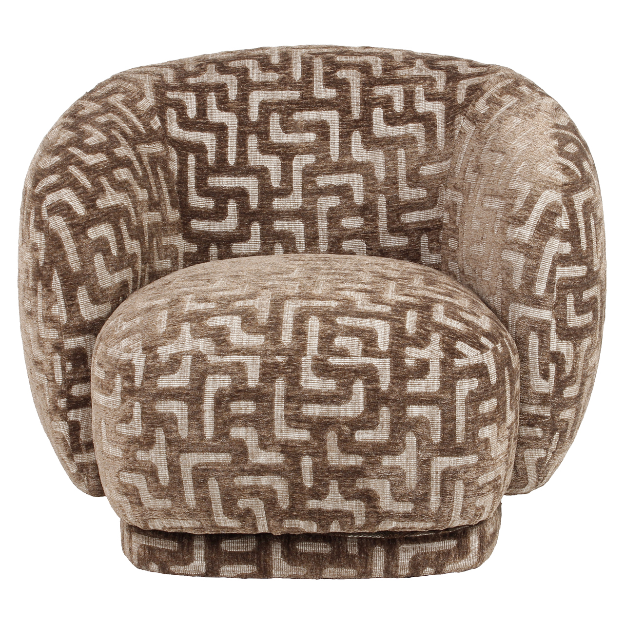 216058 - Lounge chair Negreslo brown labyrinth