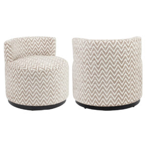 216068 - Lounge chair Franny sand chevron