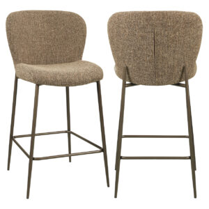 216096 - Counter stool Odarby brown tweed fire retardant