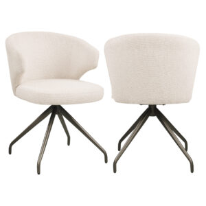 216099 - Dining chair Milly biscotti swivel