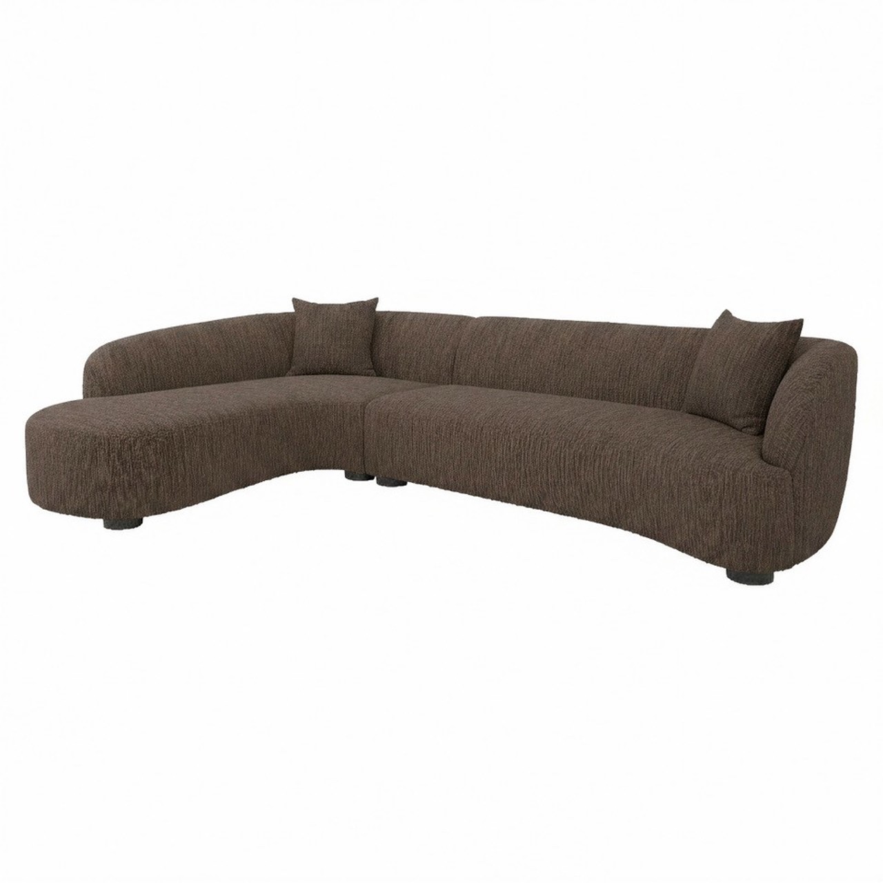 216238 - Sofa Pandora brown chunky lounge left