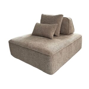 216260 - Sofa Tudor mocca boldweave 1-seater movable backrest