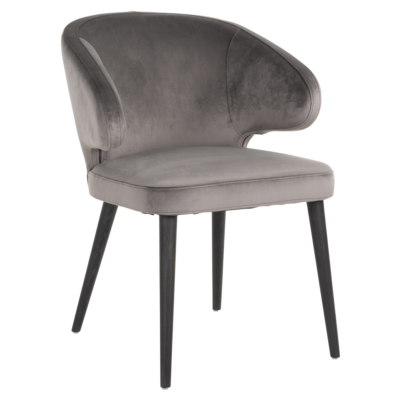 S4497 STONE VELVET - Dining chair Indigo stone velvet