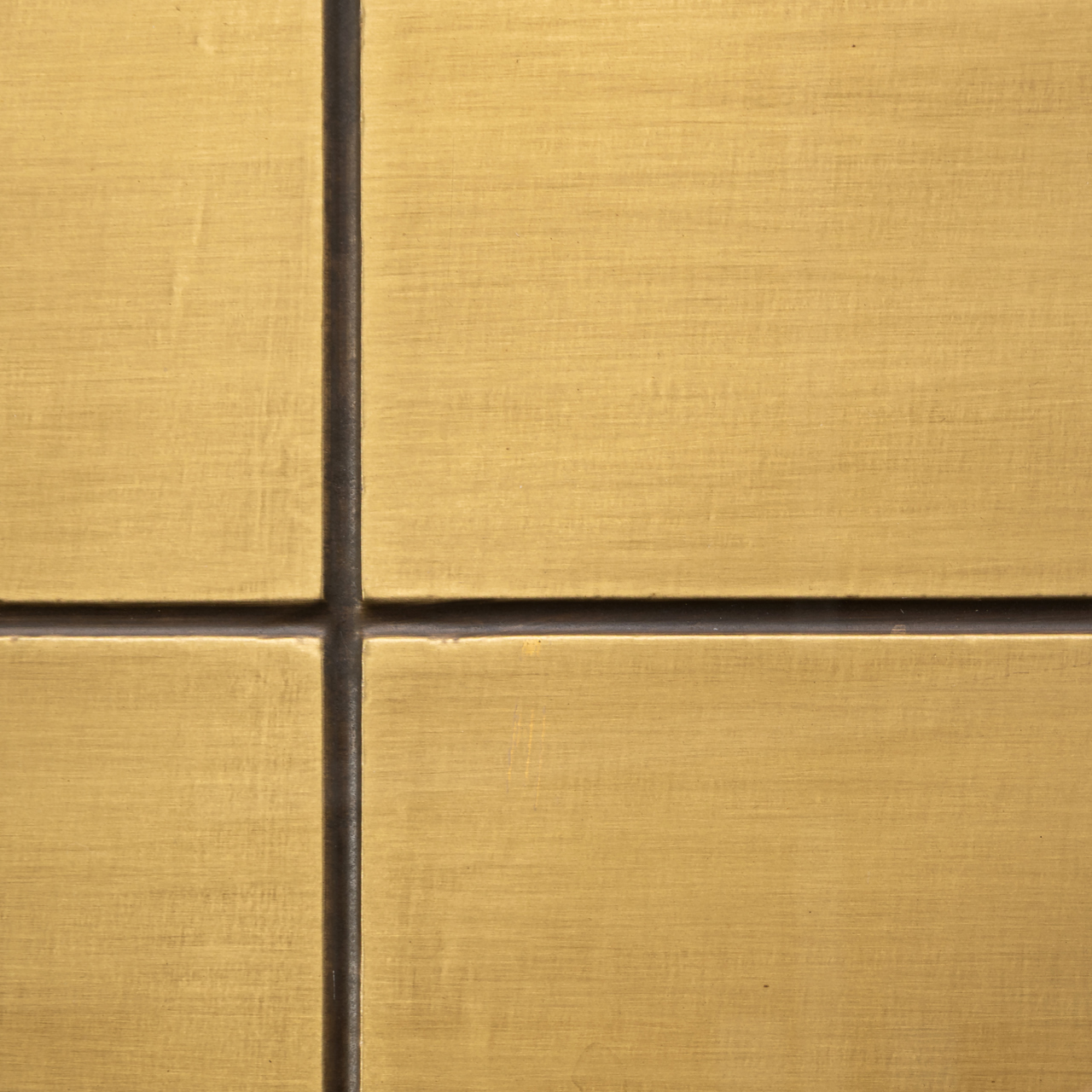 7587 - Coffee table Collada brushed gold incl. glass top